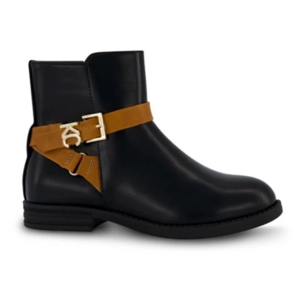 Kenneth Cole Girls Black Rider Leilani Ankle Dress Boots NIB Size 1‎